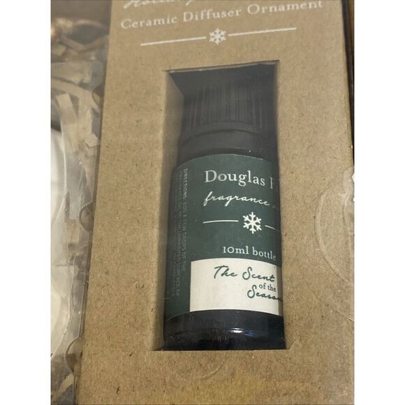 Demdaco Ceramic Diffuser Snowman Aromatherapy Ornament & Douglas Fir Oil - Picture 5 of 6